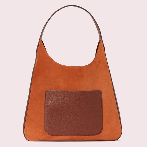 rita suede large hobo bag Kate spade amber brown - Picture 7 of 8